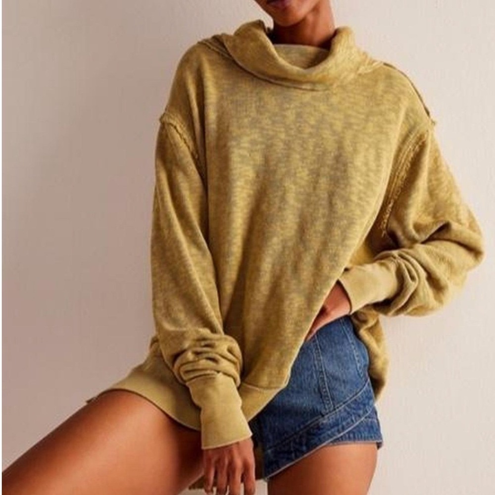 We The Free Pullover Beach Cocoon Cowl Large Boho Slouchy Oversized